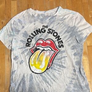Rolling Stones faded Tie-Dye T-Shirt